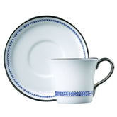 Chain Sapphire Espresso Cup & Saucer, Platinum